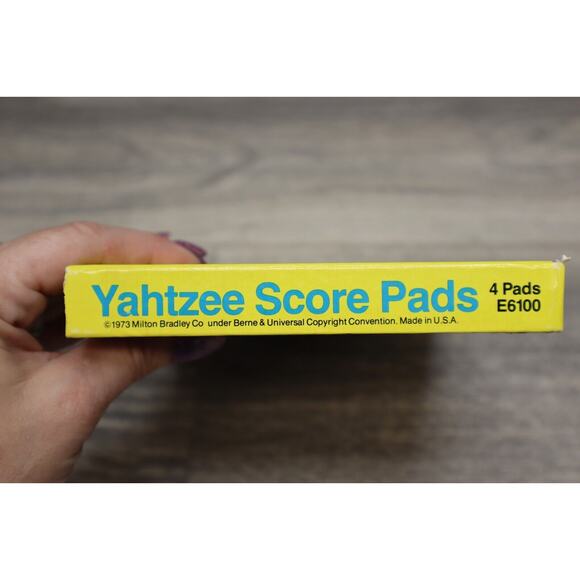 Vintage Yahtzee Score Pads (4) 1956 - 1972 in Original Box - Picture 6 of 11